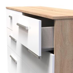 Ready Assembled 2 U Trent 6 Drawer Wide Chest (Ready Assembled) in White - thumbnail 5