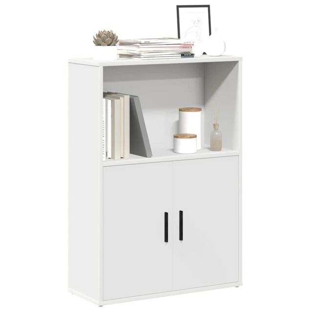 Berkfield Home Bookcase White 60x24x85 cm Engineered Wood - Size: 60 x 24 x 85 cm - image 1