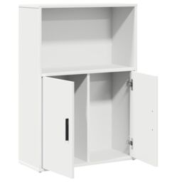 Berkfield Home Bookcase White 60x24x85 cm Engineered Wood - Size: 60 x 24 x 85 cm - thumbnail 5