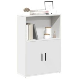 Berkfield Home Bookcase White 60x24x85 cm Engineered Wood - Size: 60 x 24 x 85 cm - thumbnail 1