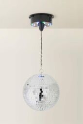 ValueLights Disco Ball Silver Ceiling Light Pendant - thumbnail 2