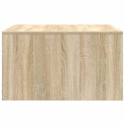 Berkfield Home Coffee Table with Drawers Sonoma Oak 70.5x70x40 cm in Light Brown - thumbnail 7