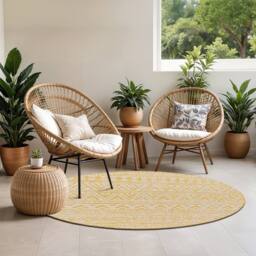 Livabliss Eagean Global Green Ivory Yellow Pink Brown In- & Outdoor Rug - Size: 160 cm x 230 cm - thumbnail 7