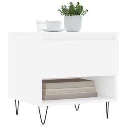 Berkfield Home Coffee Tables 2 pcs White 50x46x50 cm Engineered Wood - Size: 50 x 46 x 50 cm - thumbnail 3