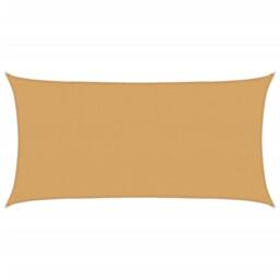 Berkfield Home Sunshade Sail 160 g/m¬≤ Rectangular Sand 2x4 m HDPE in Yellow - thumbnail 2