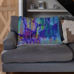 Benjamin Tate Design Tree Growth Blanket in Natural - Size: 120 cm x 150 cm - thumbnail 2