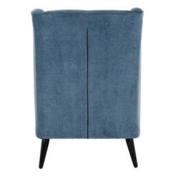 Lemon Pavilion Furniture and Decor Vellis Wingback Occasional Armchair - Metal - L84xW76xH101 cm - Blue - thumbnail 4