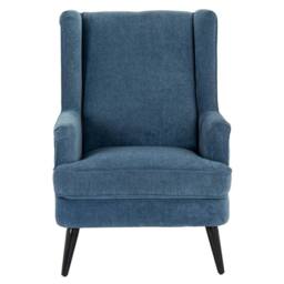 Lemon Pavilion Furniture and Decor Vellis Wingback Occasional Armchair - Metal - L84xW76xH101 cm - Blue - thumbnail 2