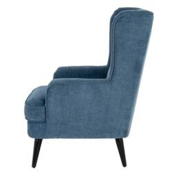 Lemon Pavilion Furniture and Decor Vellis Wingback Occasional Armchair - Metal - L84xW76xH101 cm - Blue - thumbnail 3