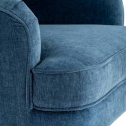 Lemon Pavilion Furniture and Decor Vellis Wingback Occasional Armchair - Metal - L84xW76xH101 cm - Blue - thumbnail 5