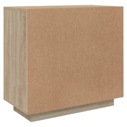 Berkfield Home Sideboard Sonoma Oak 80x40x75 cm Engineered Wood in Brown - Size: 80 x 40 x 75 cm - thumbnail 5