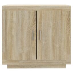 Berkfield Home Sideboard Sonoma Oak 80x40x75 cm Engineered Wood in Brown - Size: 80 x 40 x 75 cm - thumbnail 3