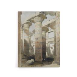 "Artery8 Karnak Temple Great Hypostyle Hall Roberts Canvas Wall Art in Beige - Size: W18"" x H24""" - thumbnail 1