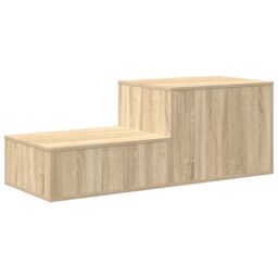 Berkfield Home Storage Cabinet in Sonoma Oak - 118x41x40 cm, Made of Engineered Wood in Beige - Size: 118 x 41 x 40 cm - thumbnail 9