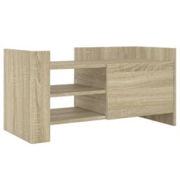 Berkfield Home TV Cabinet Sonoma Oak 80x35x40 cm Engineered Wood in Brown - Size: 80 x 35 x 40 cm - thumbnail 2