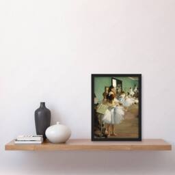 "Artery8 The Dance Class Ballet Studio Degas Vintage Framed Wall Art Print - Size: W12"" x H16""" - thumbnail 4