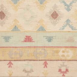 The Rug Shop UK Multi Handmade Modern Geometric Jute Striped Kilim Easy To Clean Rug - Size: 150 cm x 230 cm - thumbnail 3