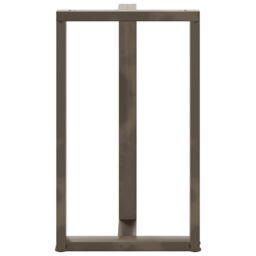 Berkfield Home Bar Table Legs T-Shaped¬†2 pcs Natural Steel 60x35x(100-101) cm Steel in Black - thumbnail 6