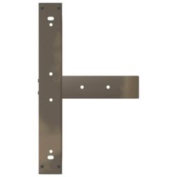 Berkfield Home Bar Table Legs T-Shaped¬†2 pcs Natural Steel 60x35x(100-101) cm Steel in Black - thumbnail 7