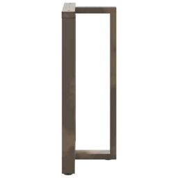 Berkfield Home Bar Table Legs T-Shaped¬†2 pcs Natural Steel 60x35x(100-101) cm Steel in Black - thumbnail 5