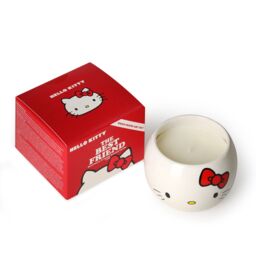 "Hello Kitty ""The Best Friend"" Candle - Strawberry & Cream Scent in White - Size: Medium" - thumbnail 4