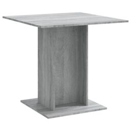 Berkfield Home Dining Table Grey Sonoma 80x80x75 cm Engineered Wood - Size: 80 x 80 x 75 cm - thumbnail 2