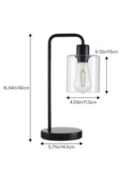 Living and Home 5W Table Lamp in Black - thumbnail 3