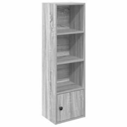 Berkfield Home Durable Bookcase Grey Sonoma 31x24x102 cm Engineered Wood - Size: 31 x 24 x 102 cm - thumbnail 3