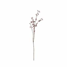 Lemon Pavilion Furniture and Decor Burgundy Rosehip Stem Artificial Plant - L17 x W17 x H108 cm - Red - thumbnail 2