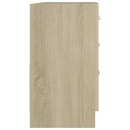 Berkfield Home Sink Cabinet Sonoma Oak 63x30x54 cm Engineered Wood in Light Oak - Size: 63 x 30 x 54 cm - thumbnail 6