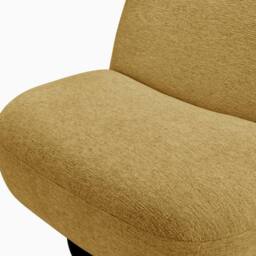FurnitureboxUK Tilda Fabric Accent Chair in Yellow - thumbnail 7