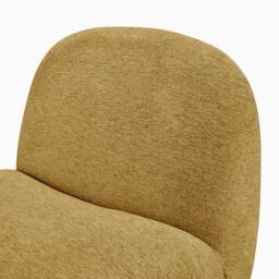 FurnitureboxUK Tilda Fabric Accent Chair in Yellow - thumbnail 6