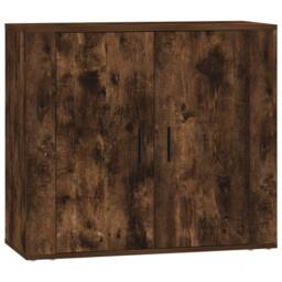 Berkfield Home Sideboards 3 pcs Smoked Oak Engineered Wood in Brown - thumbnail 7