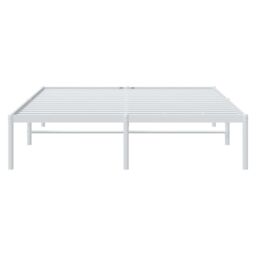 Berkfield Home Metal Bed Frame White 160x200 cm - thumbnail 5