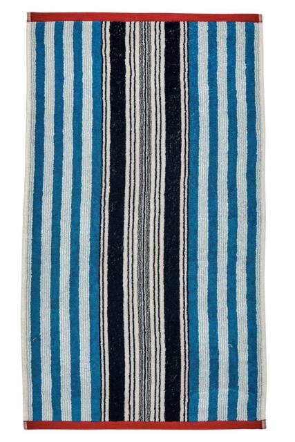 Helena Springfield 'Beach House Stripe' Cotton Towel in Blue - image 1
