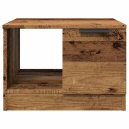 Berkfield Home Coffee Table Old Wood 50x50x36 cm Engineered Wood in Brown - Size: 50 x 50 x 36 cm - thumbnail 5