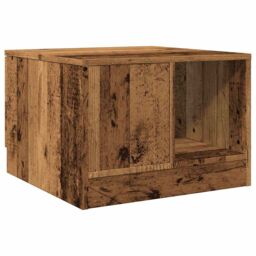 Berkfield Home Coffee Table Old Wood 50x50x36 cm Engineered Wood in Brown - Size: 50 x 50 x 36 cm - thumbnail 7