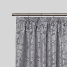 New Edge Blinds 16-19mm Fenton Extendable Durable Metal Curtain Pole Set in Charcoal - Size: 120 cm - 210 cm - thumbnail 2