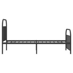 Berkfield Home Metal Bed Frame with Headboard & Footboard Black 107x203 cm - thumbnail 7