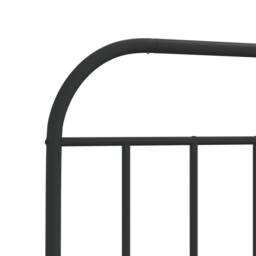Berkfield Home Metal Bed Frame with Headboard & Footboard Black 107x203 cm - thumbnail 9