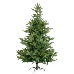Samuel Alexander 7ft (2.1m) Green Artificial Real Look Grandis Fir Christmas Tree with 2326 Tips & Metal Stand - thumbnail 9