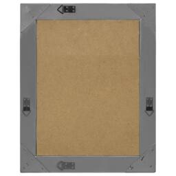 Berkfield Home Wall Mirror Baroque Style 50x60 cm Black - thumbnail 1