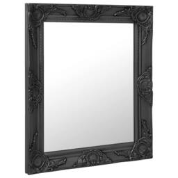 Berkfield Home Wall Mirror Baroque Style 50x60 cm Black - thumbnail 3