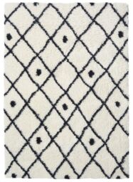 THE RUGS Snug Collection Nomadic Shaggy Rugs - I044A in White - Size: 160 cm x 230 cm - thumbnail 1