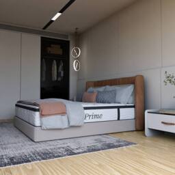 Prime 3000 Pocket Gel Mattress in Natural White - Size: Double - thumbnail 2