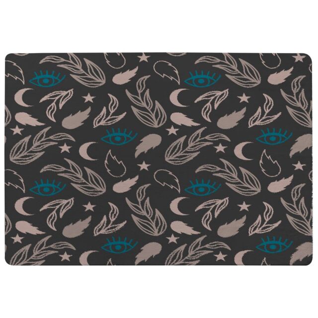 Benjamin Tate Design Floral Magic Eyes Rug in Natural - Size: Large - image 1