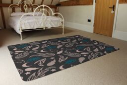 Benjamin Tate Design Floral Magic Eyes Rug in Natural - Size: Large - thumbnail 3