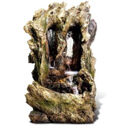 Primrose Cascading Water Feature Rock Waterfall Colorado Falls with Lights 98cm in Grey - thumbnail 3