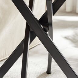 FurnitureboxUK Leonardo Square Black Wood Veneer Side Table - thumbnail 4