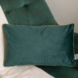 Samuel Alexander 49cm Dark Green Christmas Decorative Merry Cushion with Gold Detail - thumbnail 6